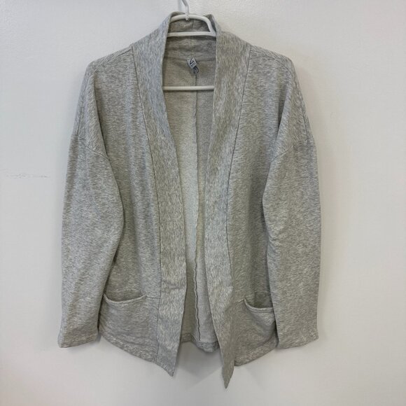 Zella Tops - Z by Zella Gray Heather Cardigan Athleisure Sweatshirt